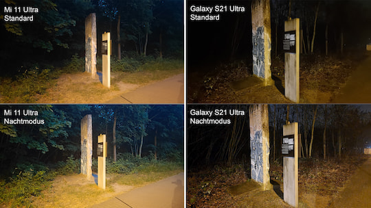 Low-Light-Performance von Mi 11 Ultra und Galaxy S21 Ultra im Vergleich