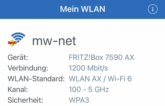 WiFi-6-Verbindung zwischen Smartphone und Router