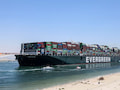 Die Havarie des Frachters "Ever Given" sorgte Ende Mrz fr eine tagelange Sperrung des Suezkanals 