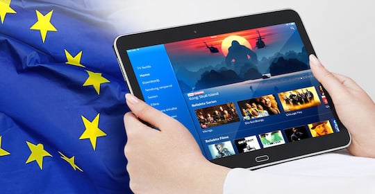 Im EU-Ausland ist Streaming deutscher TV-Programme mit Einschrnkungen mglich