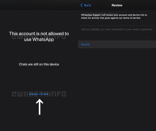 Gesperrte Accounts lassen sich bald in WhatsApp berprfen