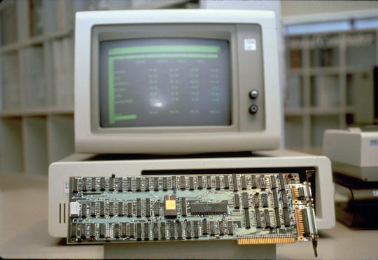 Kein Patentschutz: Die Platine des ersten IBM-PC