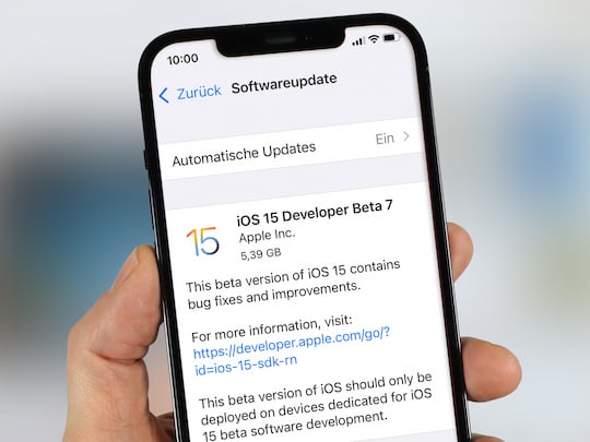 Neue iOS-15-Beta