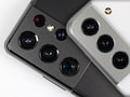 Wie wohl das Kamera-Design des Galaxy S22 aussieht? Bild:  S21 Ultra (l.) und S21