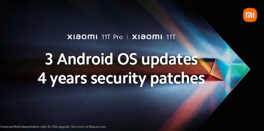 Xiaomi verspricht fr die kommende 11T-Serie drei Jahre Android-Updates und vier Jahre Sicherheitsupdates