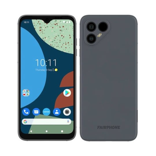Das Fairphone 4 in Grau