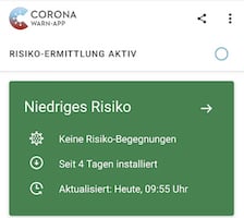 Update fr die Corona Warn App