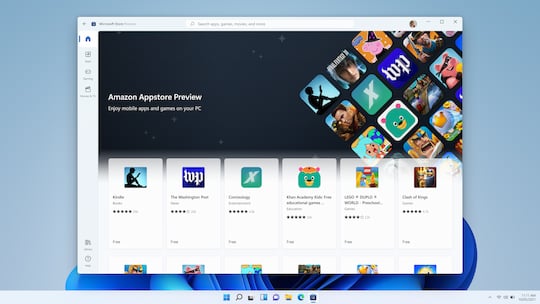 Amazon Appstore unter Windows 11