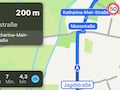 Tempolimit-Anzeige bei Apple Karten in CarPlay