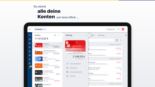 finanzblick-Multibanking-App der Firma Buhl
