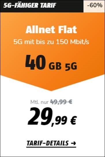Klarmobil bietet als erster Discounter 5G an. 