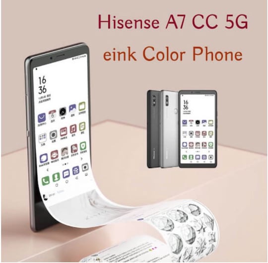 Hisense A7 CC mit einem farbigen E-Ink-Screen