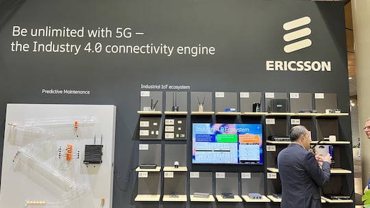 Ericsson stellte 5G-Verbindungen fr die Industrie 4.0 vor.