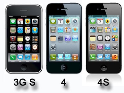 Historische iPhones: Sie konnten nur 3G, aber noch kein 4G/LTE.