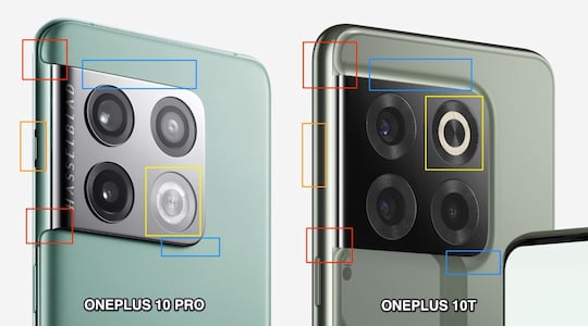OnePlus 10 Pro versus OnePlus 10T