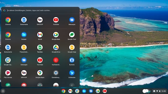 Chrome OS Flex: Neue App-Schublade