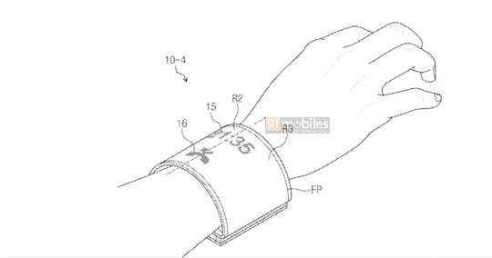 Knnte so aussehen: das Samsung Armband-Handy