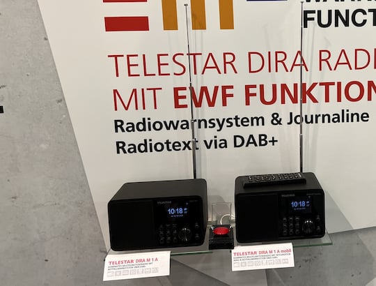 Telestar zeigt auf der IFA DAB+-Radios mit EWF-Funktion