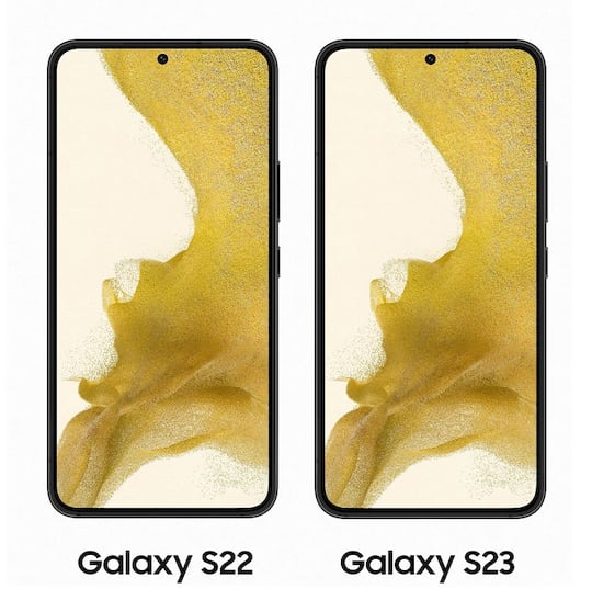 Displayrnder: Galaxy S22 und Galaxy S23