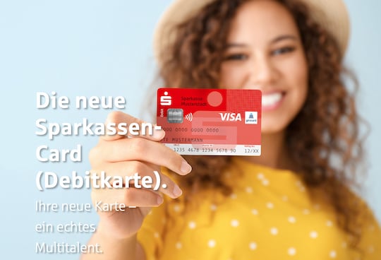 Die Sparkassen Card wird zur Visa Debitkarte