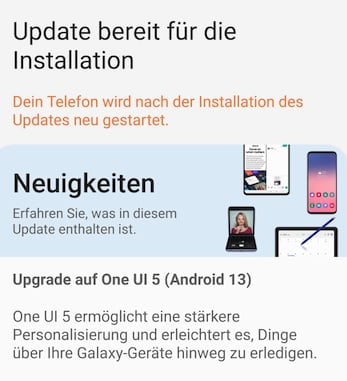 Update auf OneUI 5 verfgbar