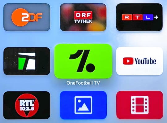 OneFootball auf dem Apple TV