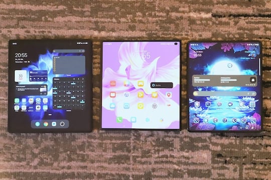 Hauptdisplay des Vivo X Fold, Mate Xs 2 und Galaxy Z Fold 3 5G