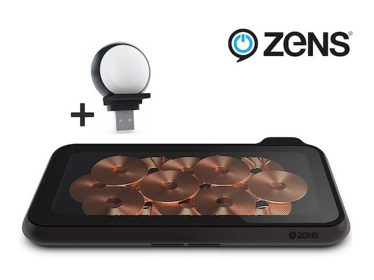 Ein induktives Ladegert von Zens erlaubt das parallele Laden von Apple Watch, iPhone und Airpods oder ein anderes induktives Smartphone