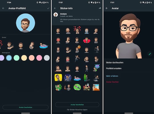 WhatsApp-Avatar: Profilbilder und Sticker