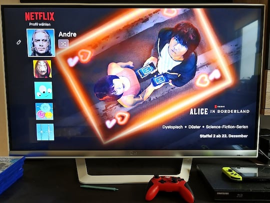 Der neue Netflix-Startbildschirm fr Smart-TVs und Streaming-Sticks