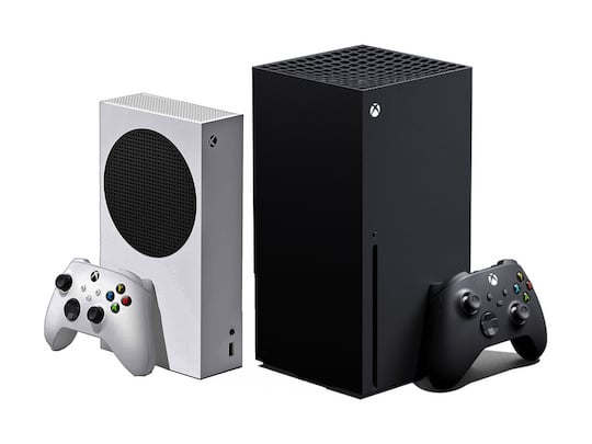 Microsoft Xbox Series S (l.) und Xbox Series X bei den "o2 Winter Deals"
