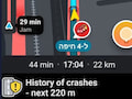 Warnung vor Unfall-Schwerpunkten bei Waze