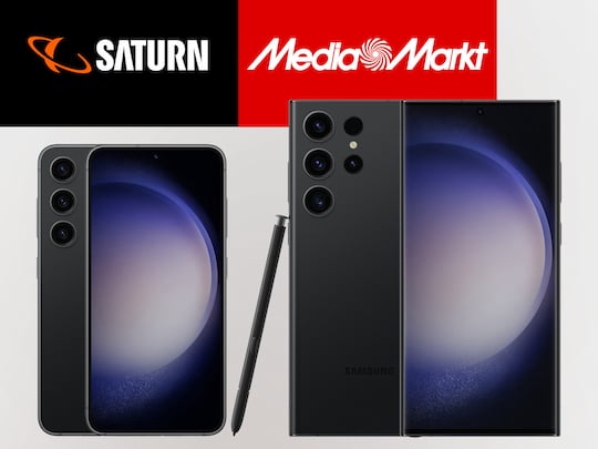 Galaxy S23 und Galaxy S23 Ultra (r.) bei MediaMarkt und Saturn im Angebot