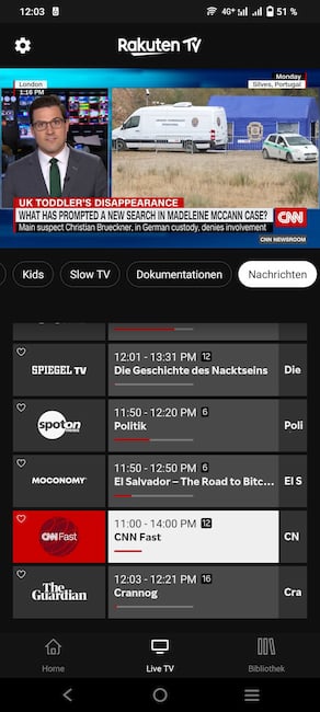 CNN Fast ist bei Rakuten TV verfgbar