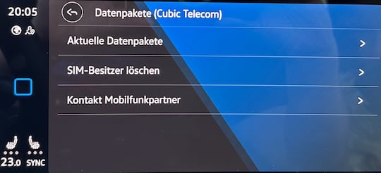 Zu Cubic Telecom bietet VW ber die eSIM keine Alternative an