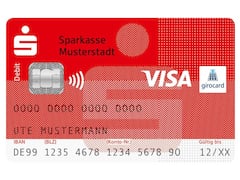 Sparkassen-Kunden bekommen Girocard mit Visa- oder Mastercard-Funktion