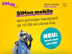 eSIM bei SIMon mobile