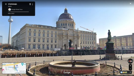 Berliner Stadtschloss / Humboldtforum neu auf Street View