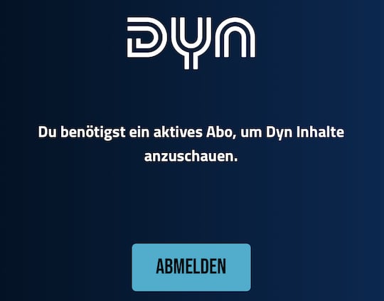 Dyn-App auf dem iPhone