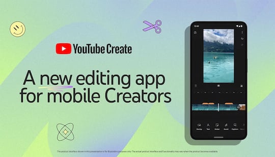 Neue Mobile-App namens "YouTube Create"