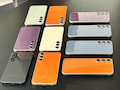 Das Samsung Galaxy S23 FE wird es in verschiedenen Farben geben. Tangerine (orange) und Indigo (dunkelblau) nur im Samsung-Online-Shop