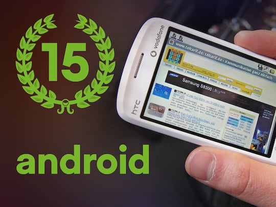 15 Jahre Android. Im Bild: Das HTC Dream, auf dem die erste Android-Version lief