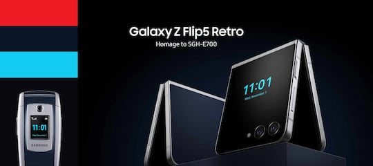Galaxy Z Flip5 Retro im Design des SGH-E700 