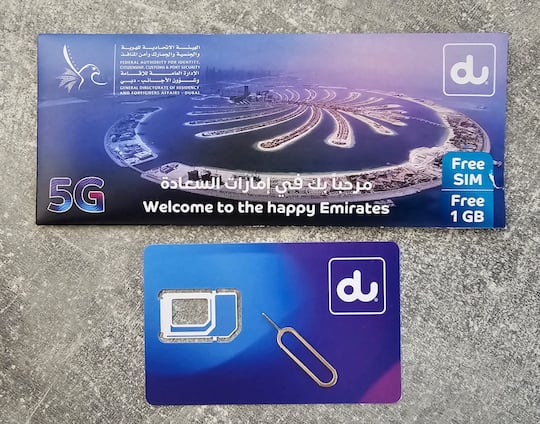 Kostenlose SIM-Karte bei der Einreise nach Dubai