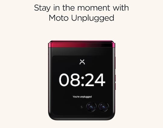 "Moto Unplugged" auf dem Razr 40 Ultra