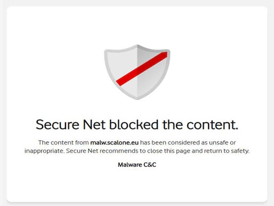 Vodafone schlgt aussagefhigere Meldungen vor, hier bei Verwendung des Sicherheitspaketes "Secure Net"