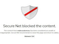 Vodafone schlgt aussagefhigere Meldungen vor, hier bei Verwendung des Sicherheitspaketes "Secure Net"
