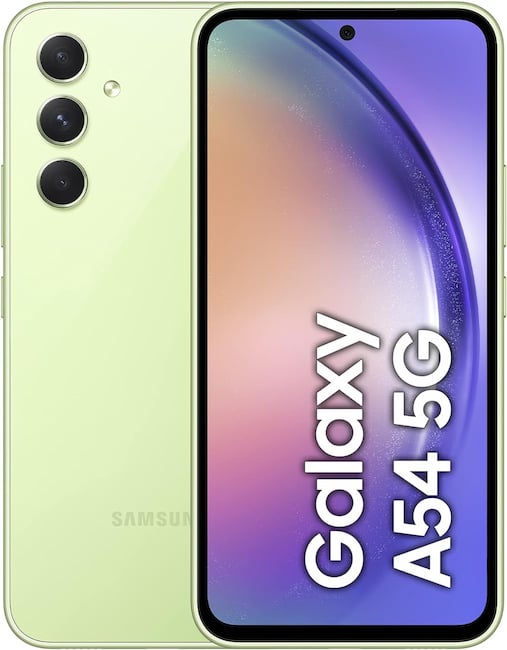 Galaxy A54 5G in Lime