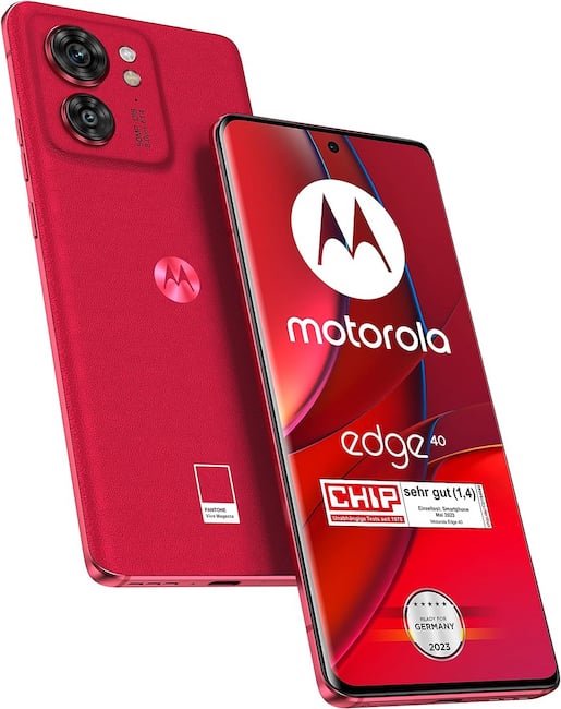 Motorola Edge 40 in Viva Magenta