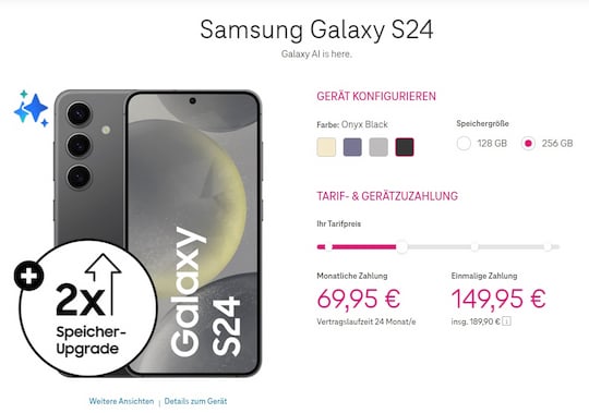 Galaxy S24 bei der Telekom